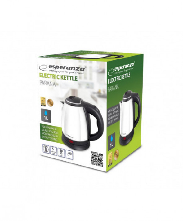 Czajnik stalowe Esperanza PARANA EKK028W (1350W 1l  kolor biały)