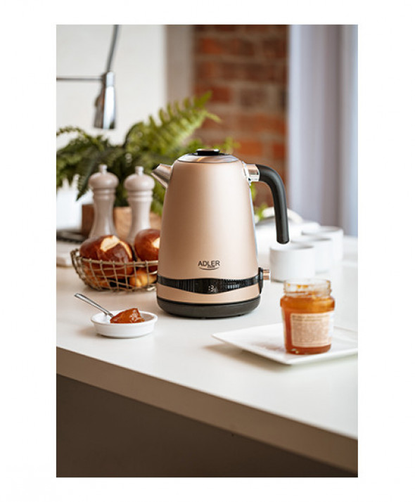 Czajnik stalowy 1,7L z LCD & regulacją temperatury