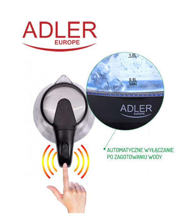 Czajnik szklany 1,5 L