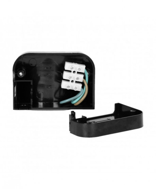 Czujnik ruchu 180st., pionowa regulacja, IP44, 1200W, czarny