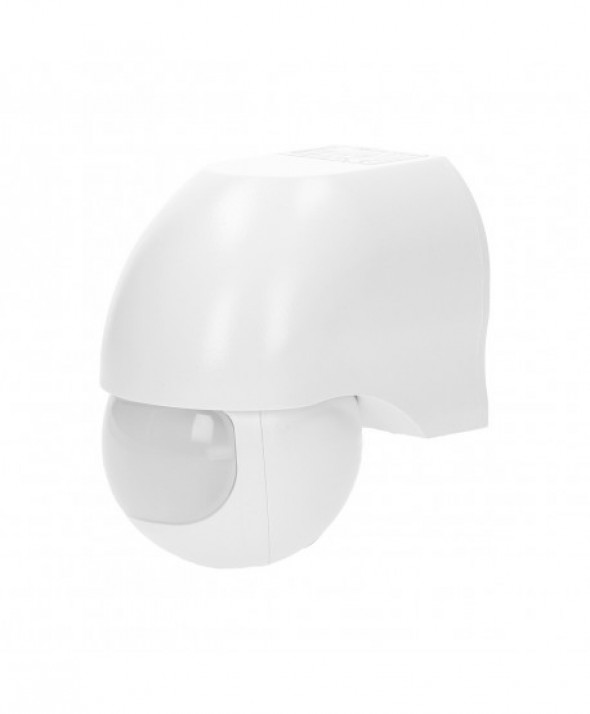 Czujnik ruchu 180st., regulacja pionowa i pozioma, IP44, 1200W, biały