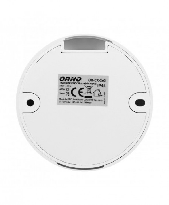 Czujnik ruchu 360st. IP20, 400W, mini, Ø76/20,2 mm