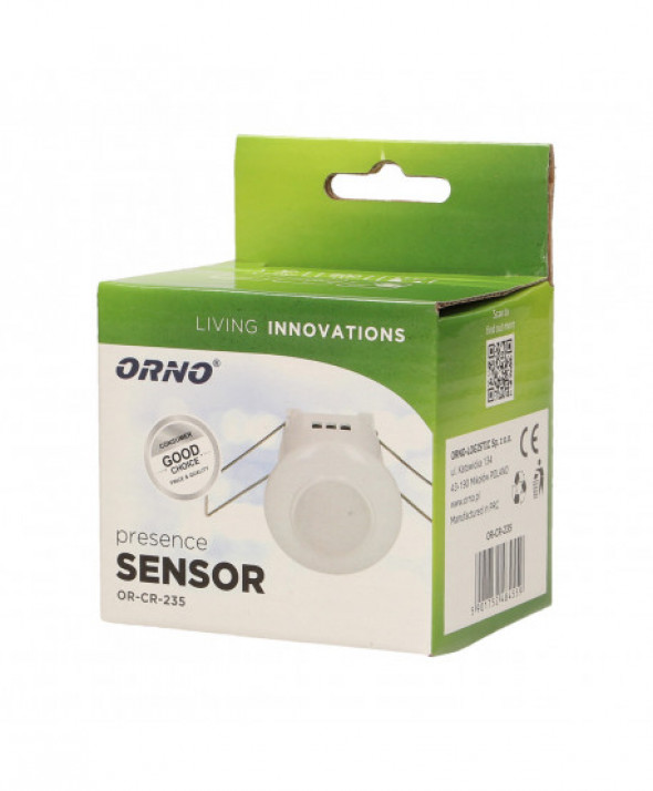 Czujnik ruchu i obecności 360st. IP20, 800W, do sufitów podwieszanych, mini