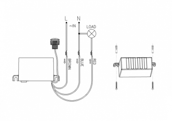 Czujnik zmierzchowy z zewnętrzną sondą 2000W MCE34