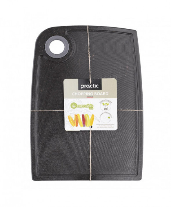 Deska do krojenia kuchenna antypoślizgowa Practic Bio Konopie Land 30 x 20 cm