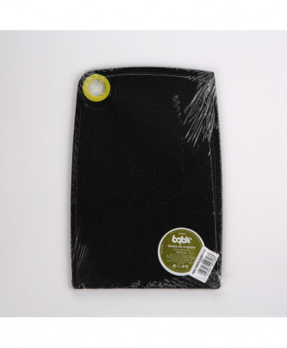 Deska do krojenia kuchenna antypoślizgowa Practic Cosmos czarna 35x24 cm