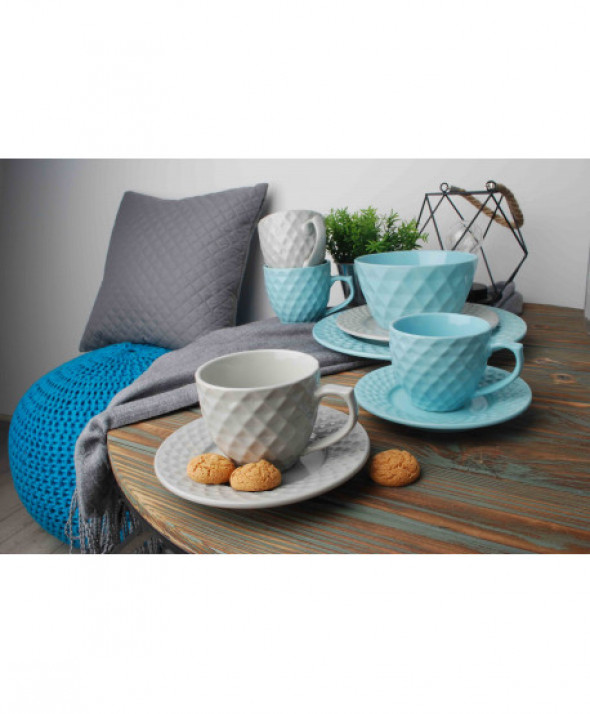 DIAMOND GREY Talerz płaski 26,5cm