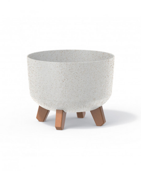 Doniczka Gracia Standard Eco Wood DGRL240W biały eco