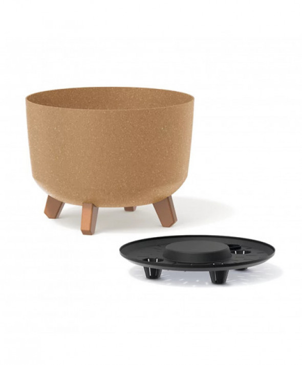 Doniczka Gracia Standard Eco Wood DGRL400W antracyt eco