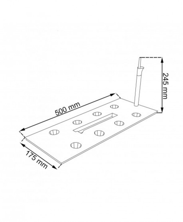 Doniczka z wkładem Rato Case DRTC500 umbra