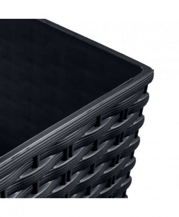 Doniczka z wkładem Rato Low DRTS265L antracyt