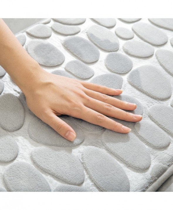 Dywanik łazienkowy 2 el. szary