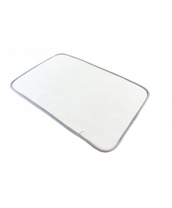 Dywanik łazienkowy szary 3D