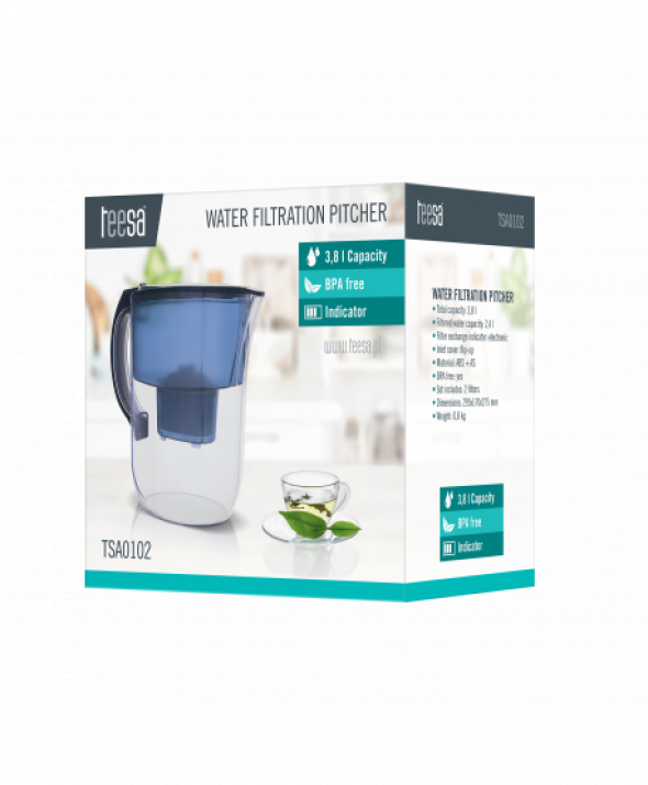 Dzbanek filtrujący 3,8 l niebieski