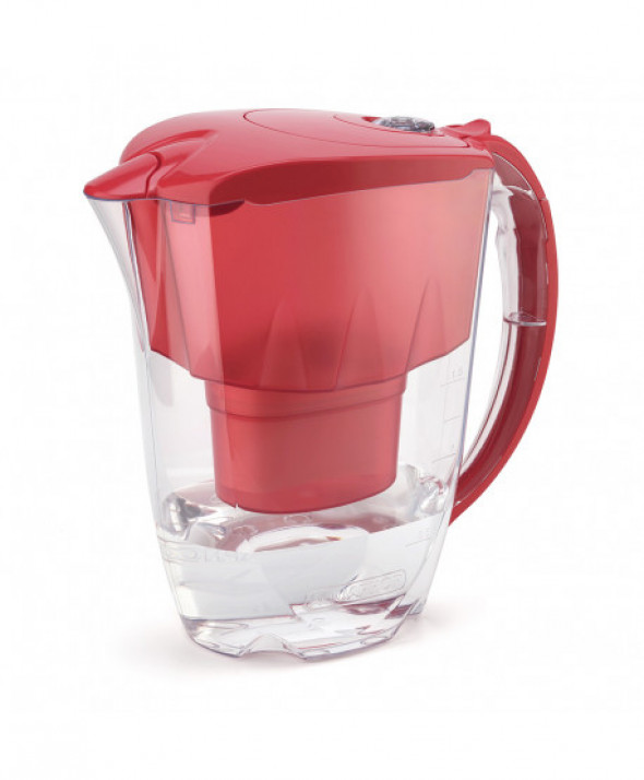 Dzbanek filtrujący wodę z 2 wkładami Aquaphor Jasper B100-25 koralowy 2,8 l