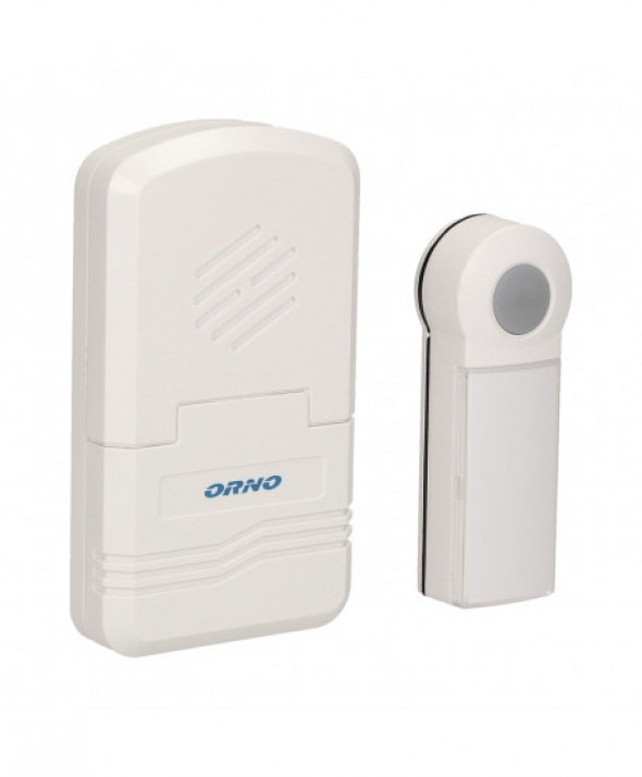 Dzwonek bezprzewodowy DISCO DC, bateryjny, learning system, 1 dźwięk, 70m