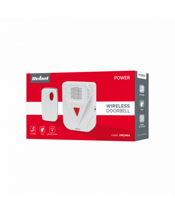 Dzwonek bezprzewodowy do drzwi 15melodii REBEL