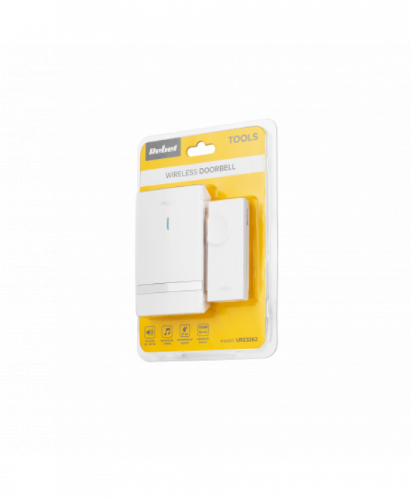 Dzwonek bezprzewodowy do drzwi (z wtyczką na 230V)- 48 melodii