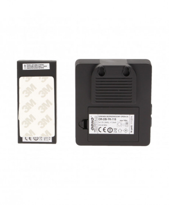 Dzwonek bezprzewodowy OPERA DC, bateryjny, learning system, 48 dźwięków, 100m