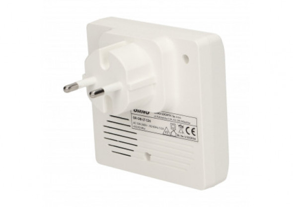 Dzwonek bezprzewodowy SMARTEK AC, sieciowy, bezbateryjny przycisk, learning system, 25 dźwięków, 80m