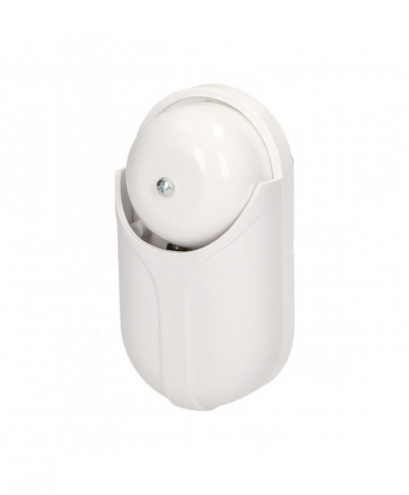 Dzwonek elektromechaniczny jednotonowy STANDARD BIS (czaszowy) 230V, biały