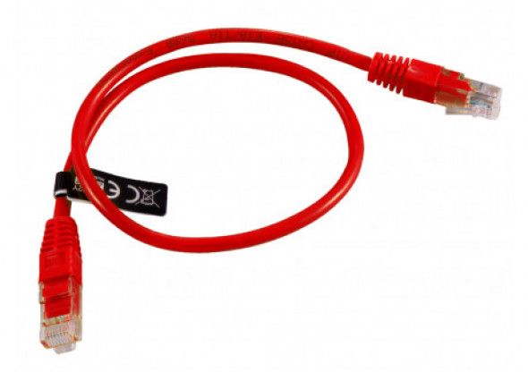 EB272R Kabel UTP CAT 5E patchcord 0.5m czerwony Esperanza
