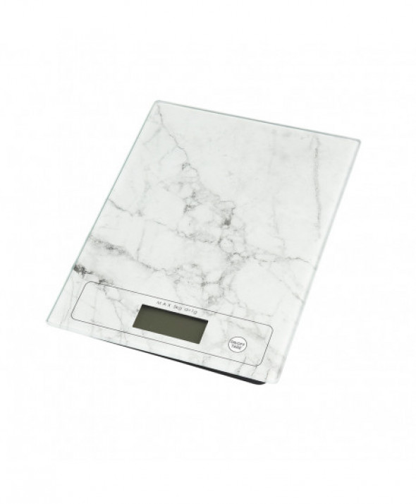 Elektroniczna waga kuchenna 20 x 15 cm, dekoracja Marmur