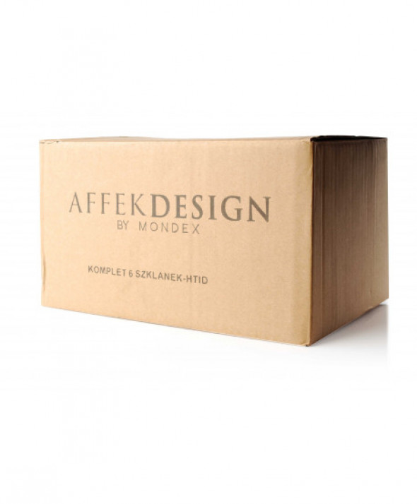 ELISE TURQUOISE Kpl.6 szklanek 350ml     8xh12,5cm