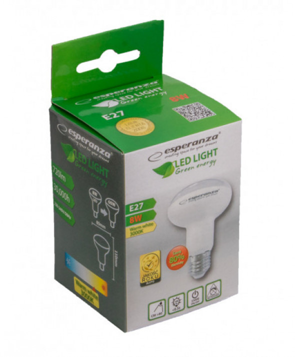 ELL164 Żarówka LED R80 E27 8W Esperanza