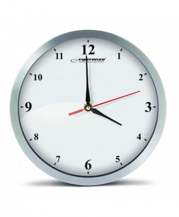 ESPERANZA ZEGAR ŚCIENNY DETROIT BIAŁY