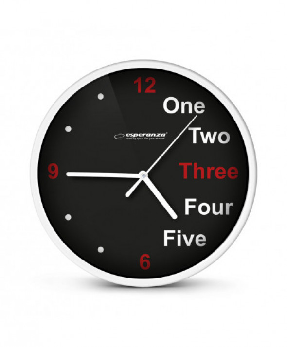 ESPERANZA ZEGAR ŚCIENNY PRAGUE BIAŁY