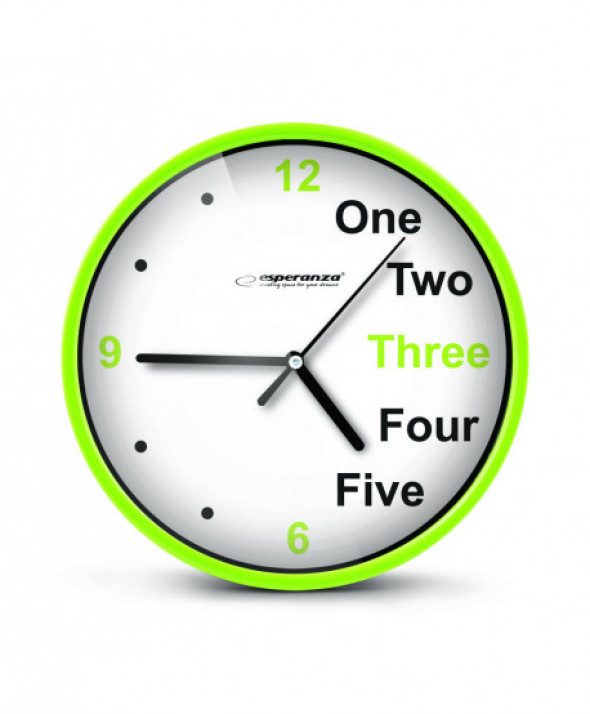 ESPERANZA ZEGAR ŚCIENNY PRAGUE ZIELONY