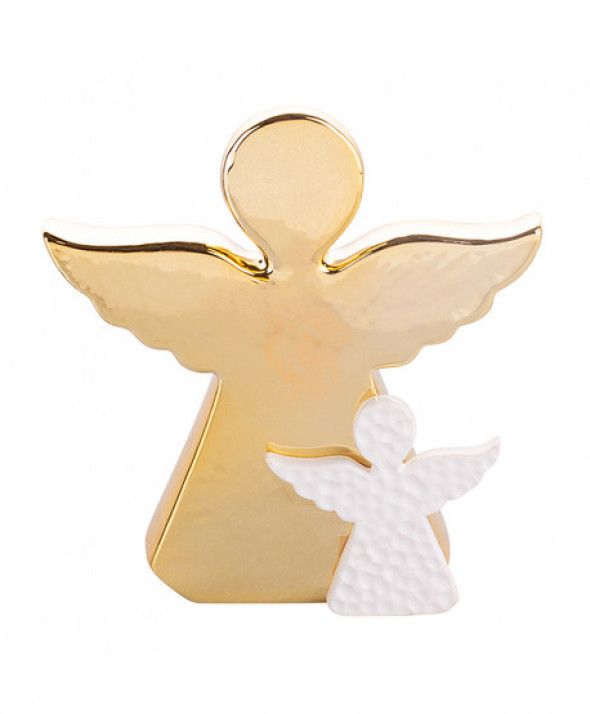 FIGURKA ANIOŁEK ZŁOTA 11X3,5X11 CM