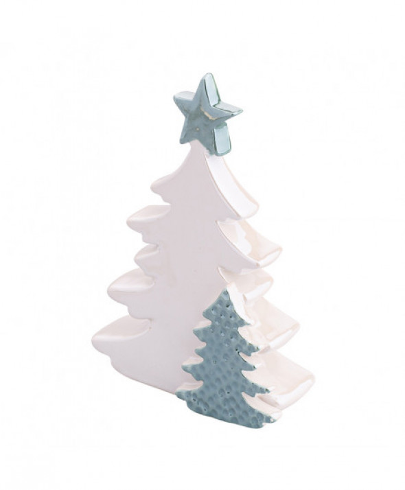 FIGURKA CHOINKA  PERŁOWE WYKOŃCZENIE 8,5X4X12 CM