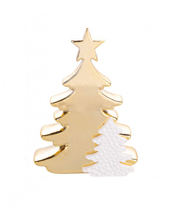 FIGURKA CHOINKA ZŁOTA 11,5X4,5X16,5 CM