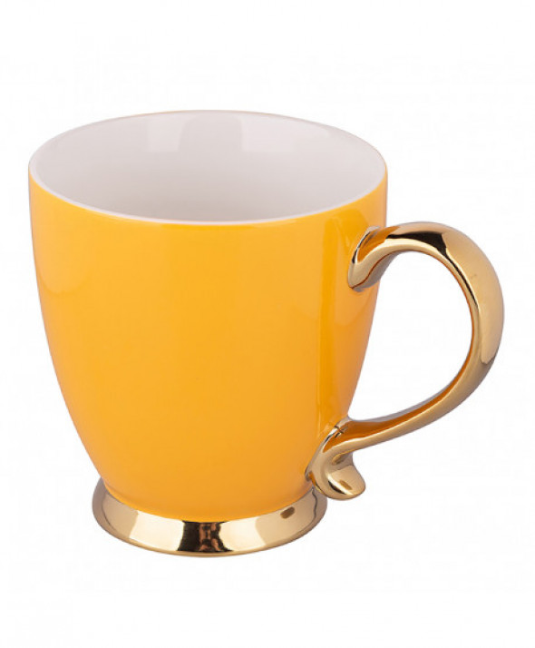 Filiżanka do porcelanowa Exotic żółta 400 ml