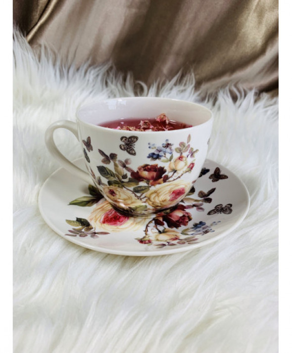 Filiżanka jumbo ze spodkiem 470 ml ZAHRA