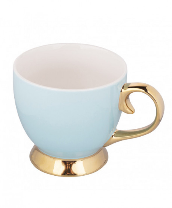 Filiżanka porcelanowa Aurora Gold miętowa 400 ml