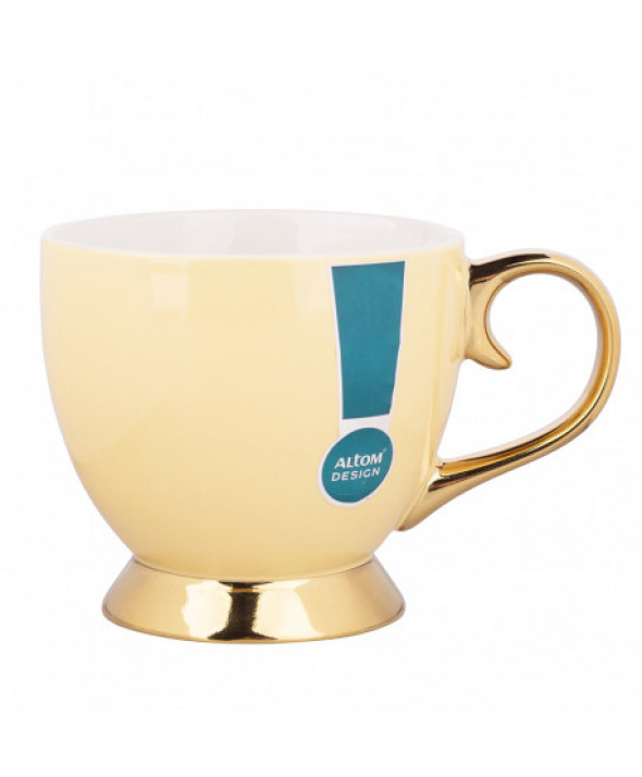 Filiżanka porcelanowa Aurora Gold żółta 400 ml