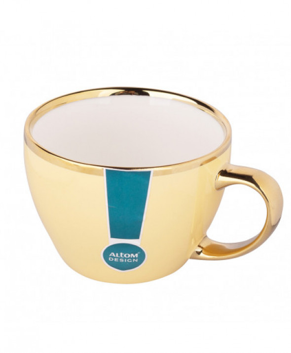 Filiżanka porcelanowa Aurora Gold żółta 400 ml