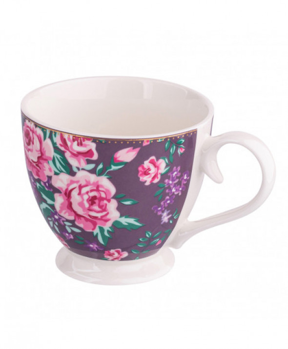 Filiżanka porcelanowa Jumbo Charlotta 350 ml fioletowa