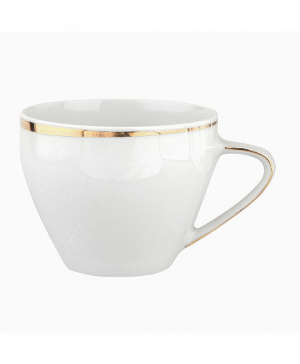 Filiżanka porcelanowa MariaPaula Moderna Gold biała 350 ml