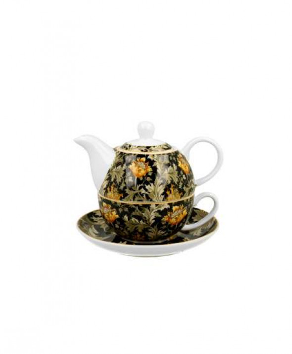 Filiżanka z dzbankiem i spodkiem / Tea for One CHRYSANTHEMUM William Morris