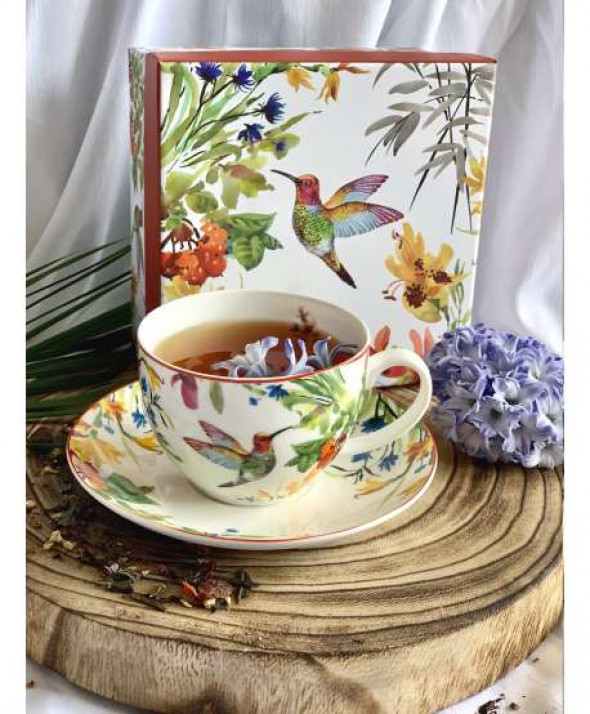 Filiżanka ze spodkiem 270 ml LINNEA