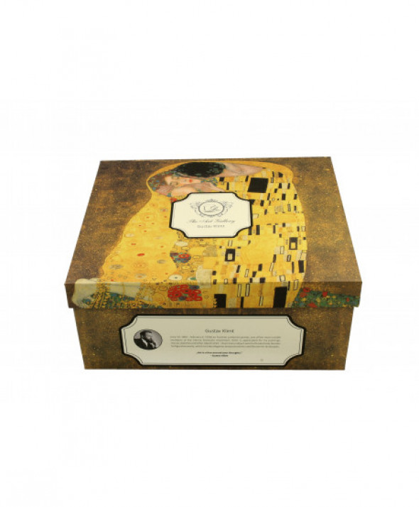 Filiżanki ze spodkami 250 ml komplet 2 szt  THE KISS by Gustav Klimt