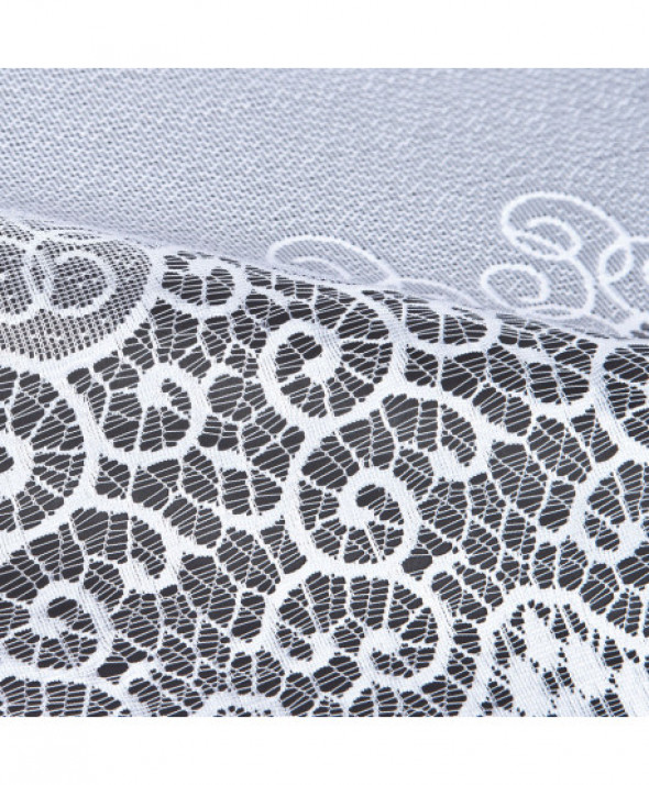 Firanka biała żakardowa odpasowana 180x300cm Violetta 001539