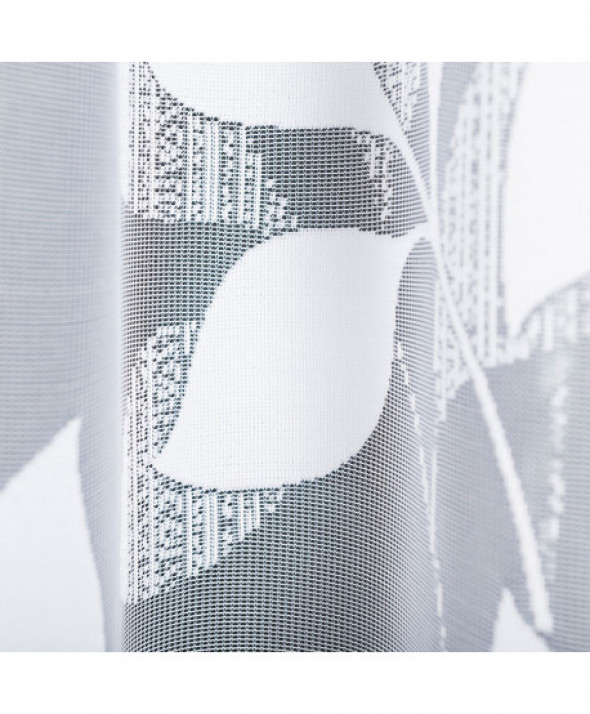 Firanka żakardowa odpasowana na prosto, 160x320cm. biały 023083 MARTYNA