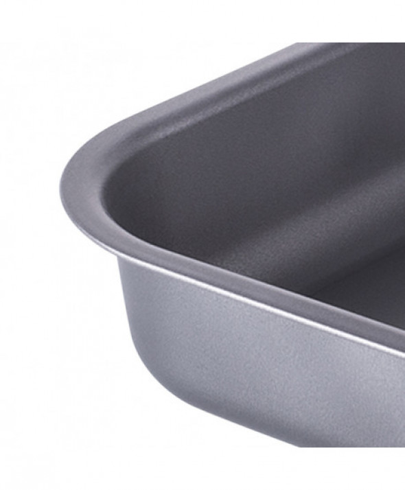 Forma / blacha do pieczenia kwadratowa z powłoką nieprzywierającą SNB Szara
