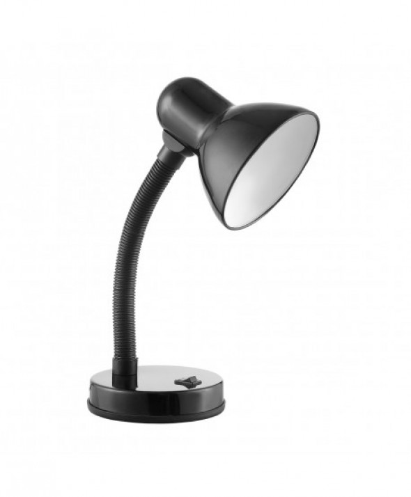 FUPI, lampa biurkowa, 40W, E27, stal + tworzywo, czarna