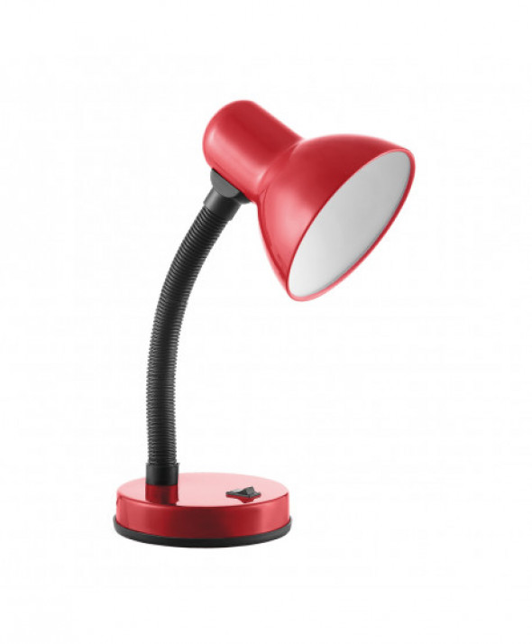 FUPI, lampa biurkowa, 40W, E27, stal + tworzywo, czerwona